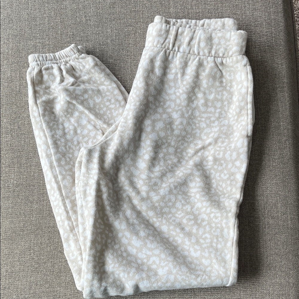 Colsie Beige Animal Print Joggers